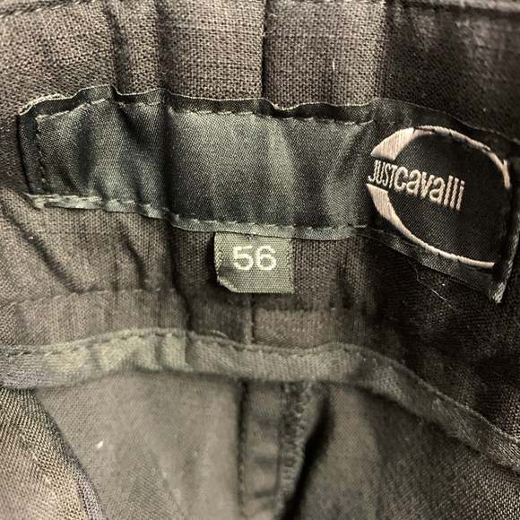 JUST CAVALLI Black Cotton Blend Single Breasted Tuxedo - Picture 14 of 16